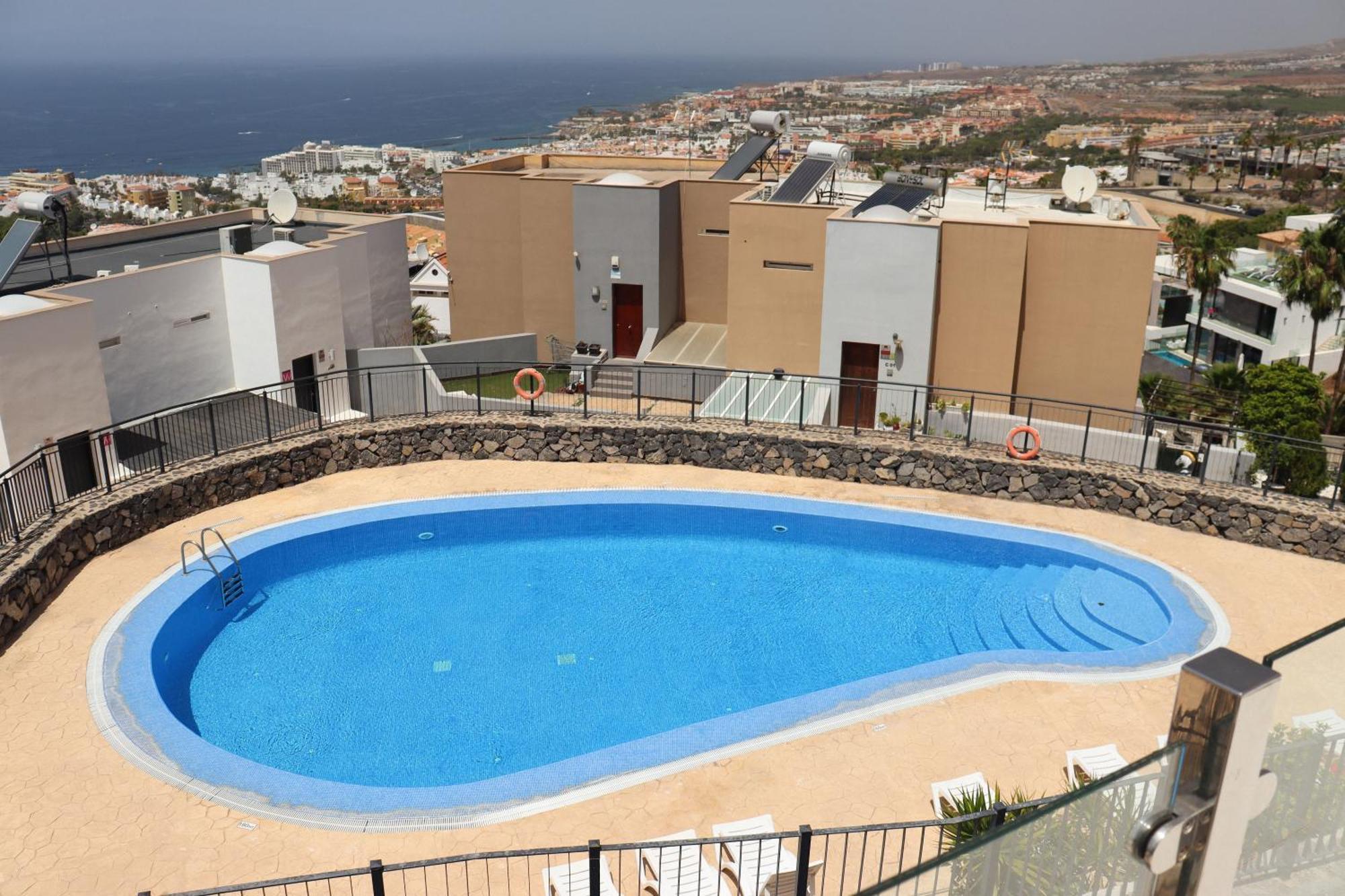 Azure Sky Villa - Panoramic Ocean View, Luxury, San Eugenio Costa Adeje  Bagian luar foto